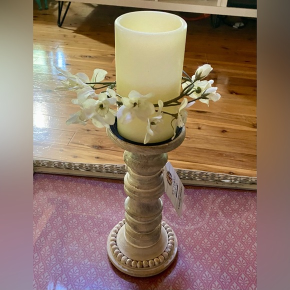 🔥My Texas Home Wooden Candle Holder w/Flameless 5” Flickering Candle🔥 NWT - Picture 1 of 8